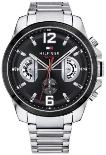 Tommy Hilfiger Herreklokke 1791472 Sort/Stål Ø46 mm