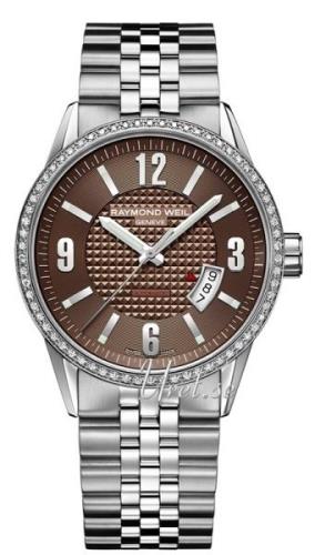 Raymond Weil Herreklokke 2730-STS-05707 Freelancer Brun/Stål Ø42 mm