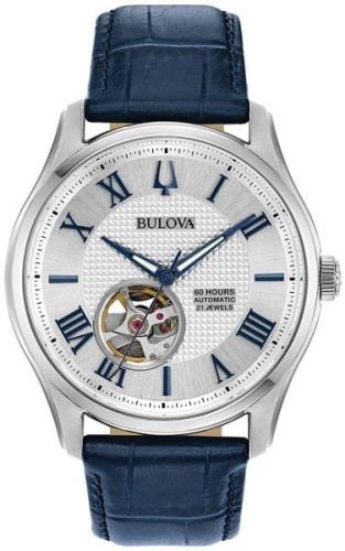 Bulova Herreklokke 96A206 Classic Sølvfarget/Lær Ø42 mm