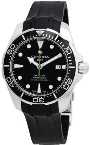 Certina Herreklokke C032.407.17.051.00 Ds Action Sort/Gummi Ø43 mm