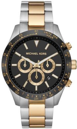 Michael Kors Herreklokke MK8784 Layton Sort/Gulltonet stål Ø45 mm