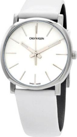 Calvin Klein Dameklokke K8Q331L2 Hvit/Lær Ø32 mm