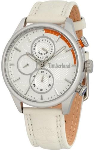 Timberland TDWLF2104002 Sheafe Dual Time Hvit/Lær Ø40 mm