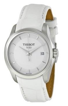 Tissot Dameklokke T035.210.16.011.00 Hvit/Lær Ø32 mm