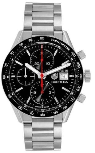 TAG Heuer Herreklokke CV201AK.BA0727 Carrera Sort Ø41 mm