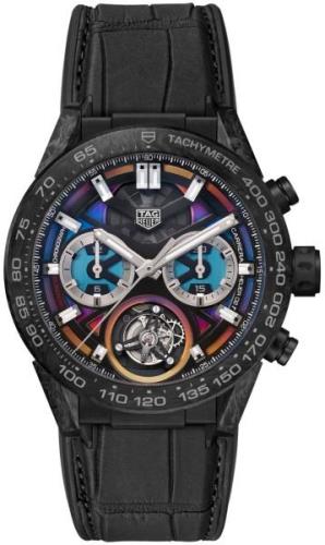 TAG Heuer Herreklokke CAR5A8AF.FC6415 Carrera Flerfarget/Gummi Ø45 mm