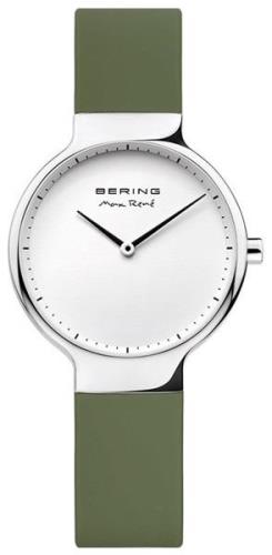 Bering Dameklokke 15531-800 Max Rene Hvit/Gummi Ø31 mm