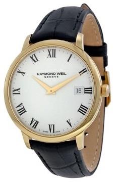 Raymond Weil Herreklokke 5588-PC-00300 Raymond Toccata Hvit/Lær Ø42