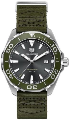 TAG Heuer Herreklokke WAY101L.FC8222 Aquaracer Sort/Tekstil Ø43 mm