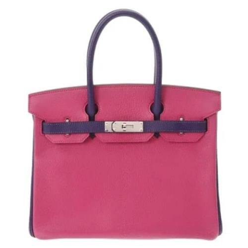 Pre-owned Hermès Birkin i rosa skinn