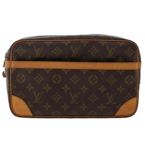 Pre-owned Brunt lerret Louis Vuitton Compiègne