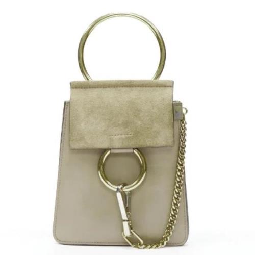 Pre-owned Grå semsket Chloé Crossbody veske