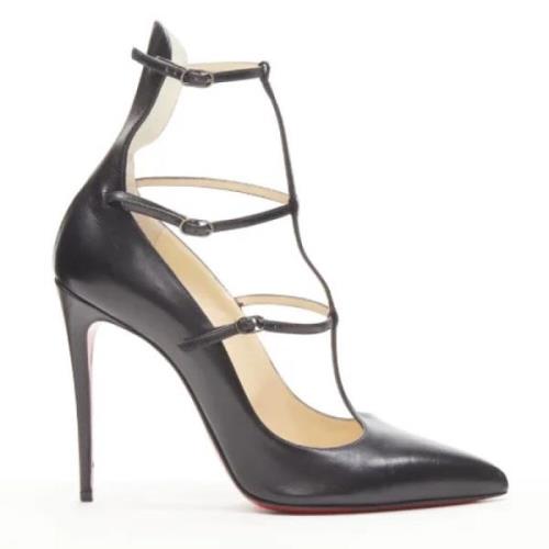 Pre-owned Svart skinn Christian Louboutin hæler