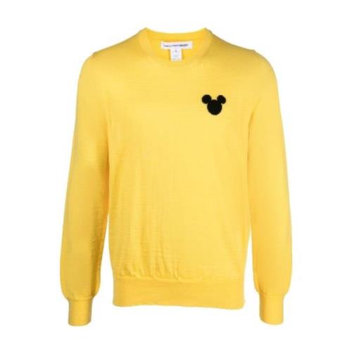 Gul Disney Crew Neck Strikkegenser