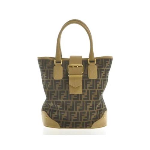 Pre-owned Beige Canvas Fendi veske