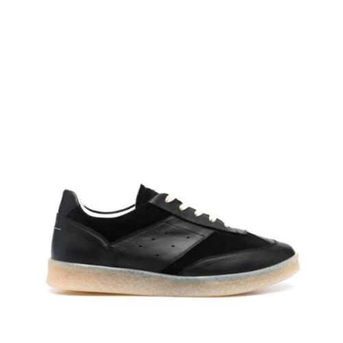 Sorte Panelerte Lavtop Sneakers