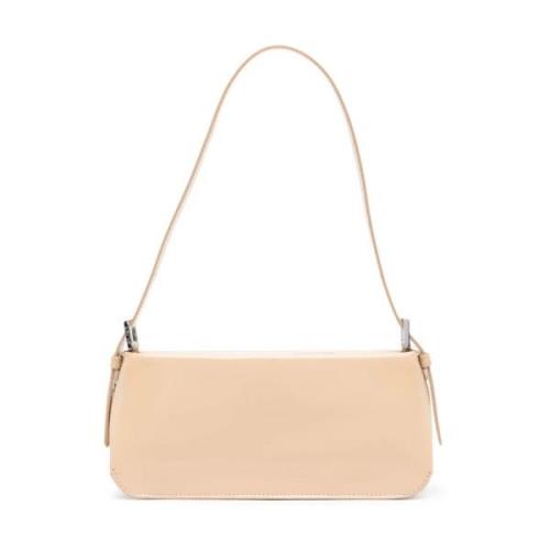 Beige Skinn Crossbody Veske