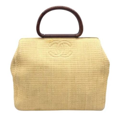 Pre-owned Beige Mesh Chanel veske