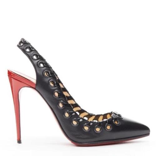 Pre-owned Svart skinn Christian Louboutin hæler