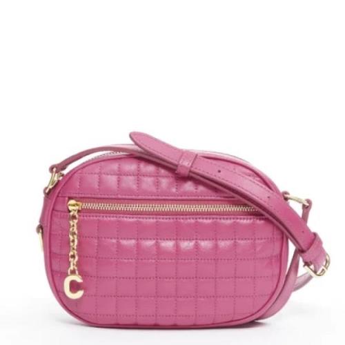 Pre-owned Rosa skinn Celine Crossbody veske