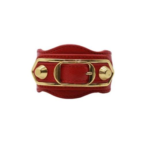Pre-owned Rødt skinn Balenciaga armbånd