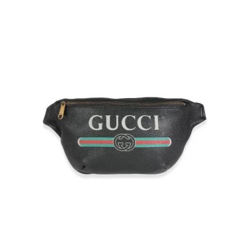 Pre-owned Svart skinn Gucci belteveske