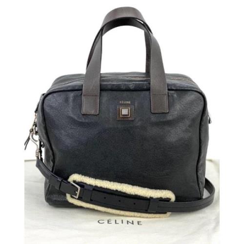 Pre-owned Celine skulderveske i svart skinn