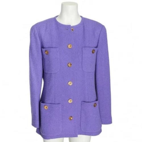 Pre-owned Lilla ull Chanel Blazer