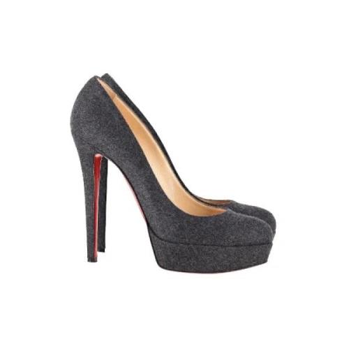 Pre-owned Grå ull Christian Louboutin hæler