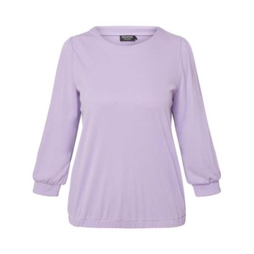 Lilla Signature Modal Bluse Med Strikk