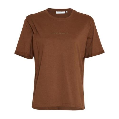 Brun Moss Copenhagen Terina Small Logo Tee T-Shirt