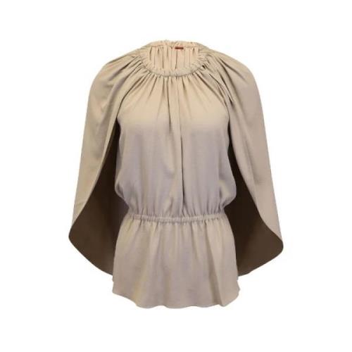 Beige Silke Altuzarra Topp