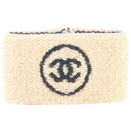 Pre-owned Beige Canvas Chanel armbånd