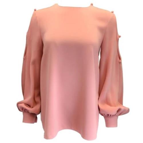 Pre-owned Rosa silke Oscar de la Renta Top