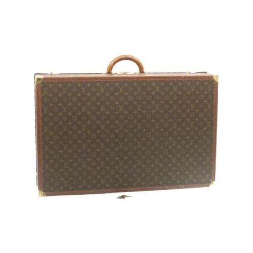 Pre-owned Beige lerret Louis Vuitton reiseveske