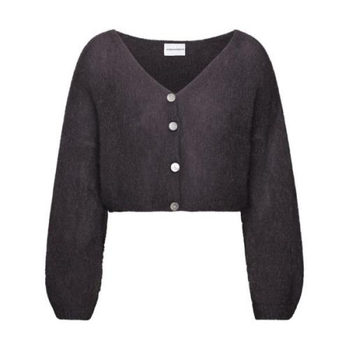 Sort American Dreams Cornelia Cropped Cardigan Black Cardigan