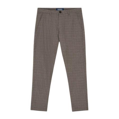 Beige Check Gabba Paul Billo Pants