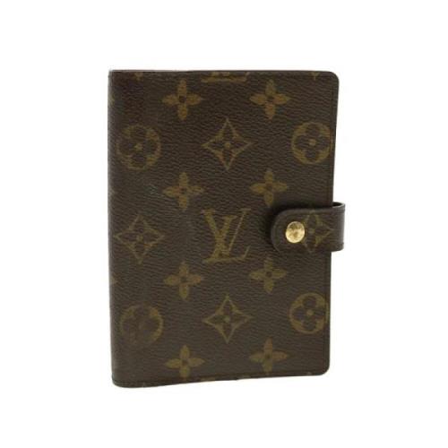 Pre-owned Brunt lerret Louis Vuitton dagbok