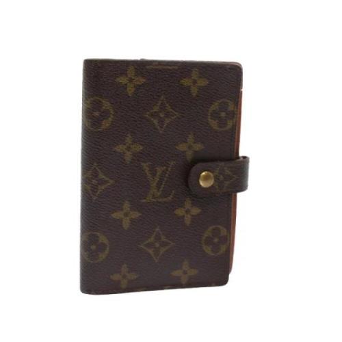 Pre-owned Brunt lerret Louis Vuitton dagbok