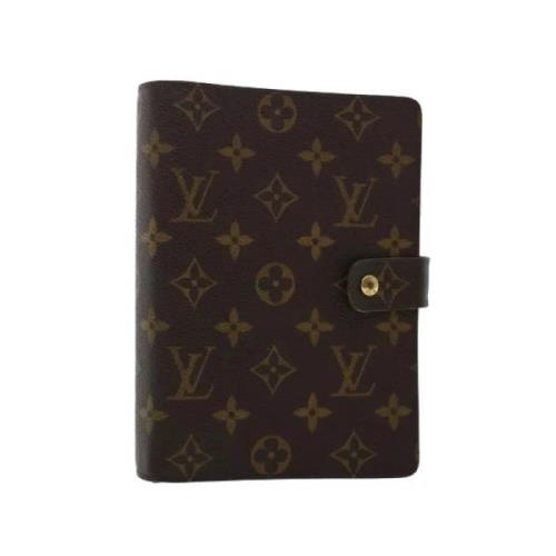 Pre-owned Brunt lerret Louis Vuitton dagbok