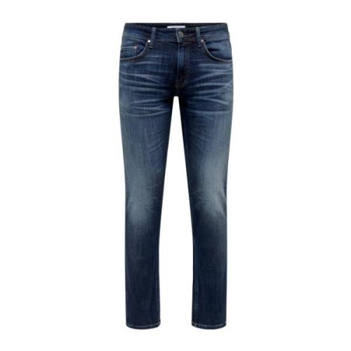 Denim Only Sons Onsweft Jeansbukse Regular - Denim Blå Bukser