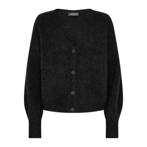 Myk Strikket V-Hals Cardigan 156830 Svart