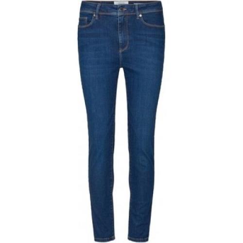 Høy Midje Skinny Jeans Japan Blue