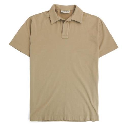 Short Sleeve Jersey Popover Beige