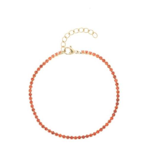 Tennis Chain Bracelet 2 MM Orange