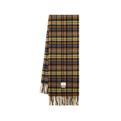 Brun Tartan Ull Skjerf