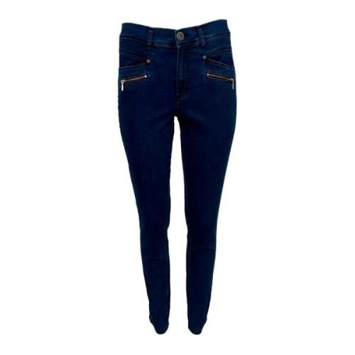 Slim Fit Skinny Jeans med Glidelåslommer