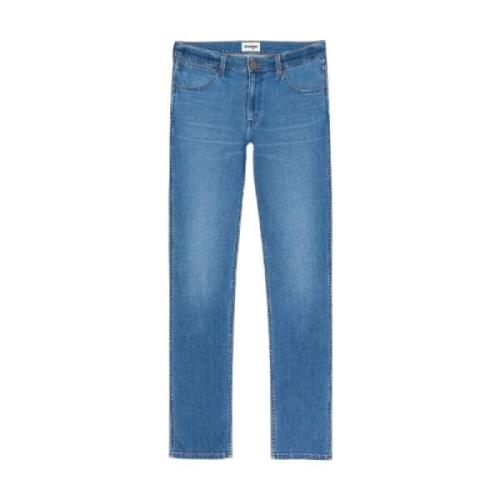 Mellomblå Denim Wrangler Wrangler Greensboro 803 Regular Straight - De...