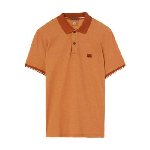 Piqué Bomull Polo Shirt med Brodert Logo