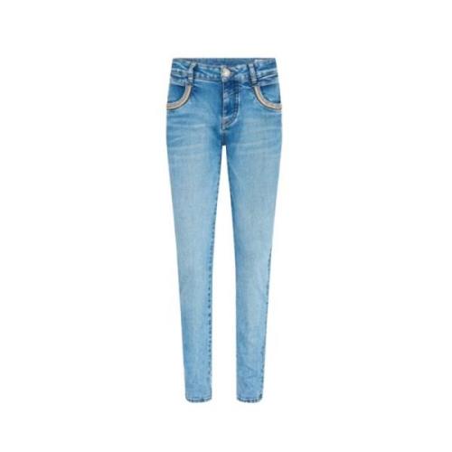 Denim Blå Høytlivs Skinny Jeans